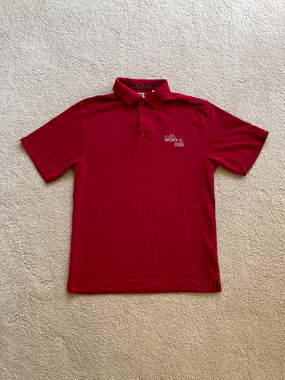 Cutter & Buck CB DryTec Red Polo Shirt Small S/P